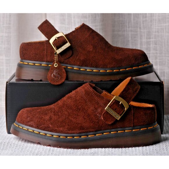 New! Size: 7 Women | Dr. Martens ISHAM Dark Brown Desert Oasis Suede - Picture 2 of 14